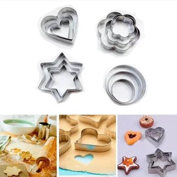 12 pcs cookies cutter set