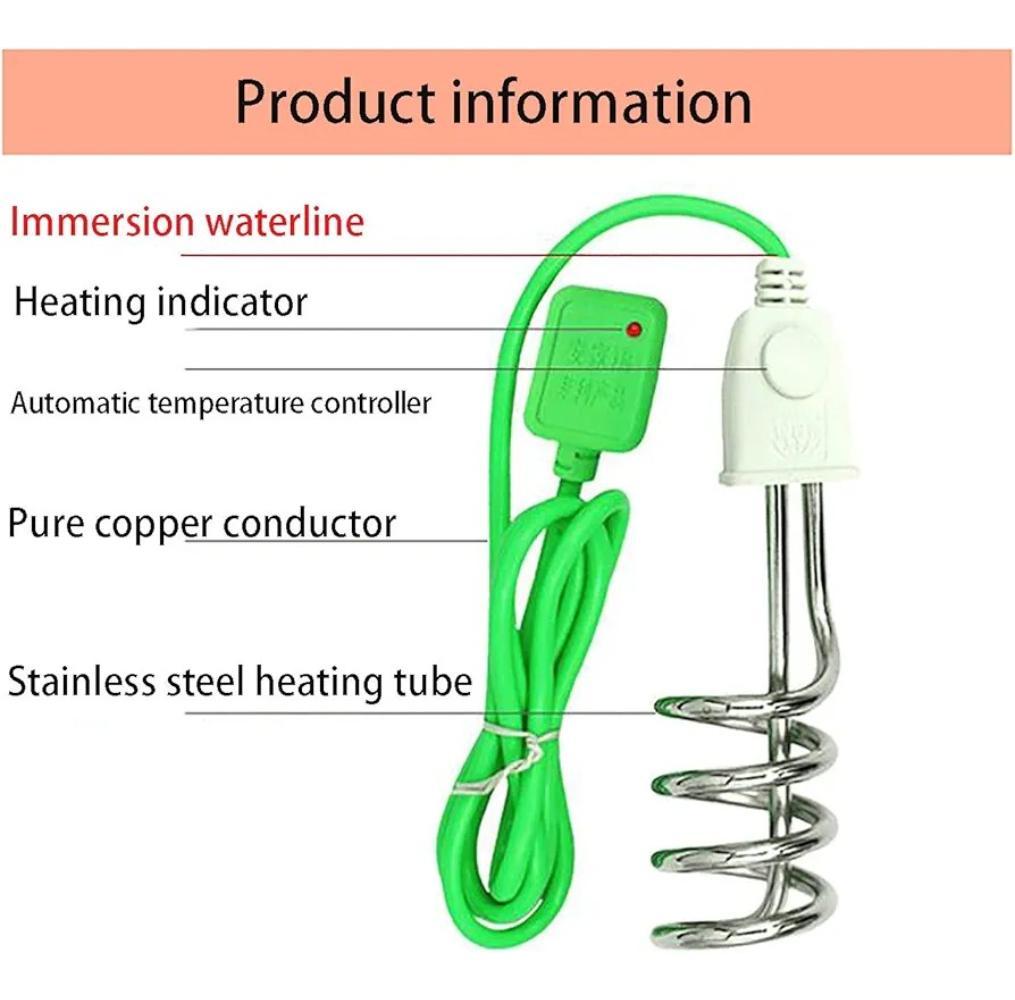 1500W Electric Immersion Rod Fast Heating Stainless Steel