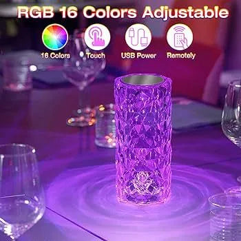 rechargeable crystal lamp