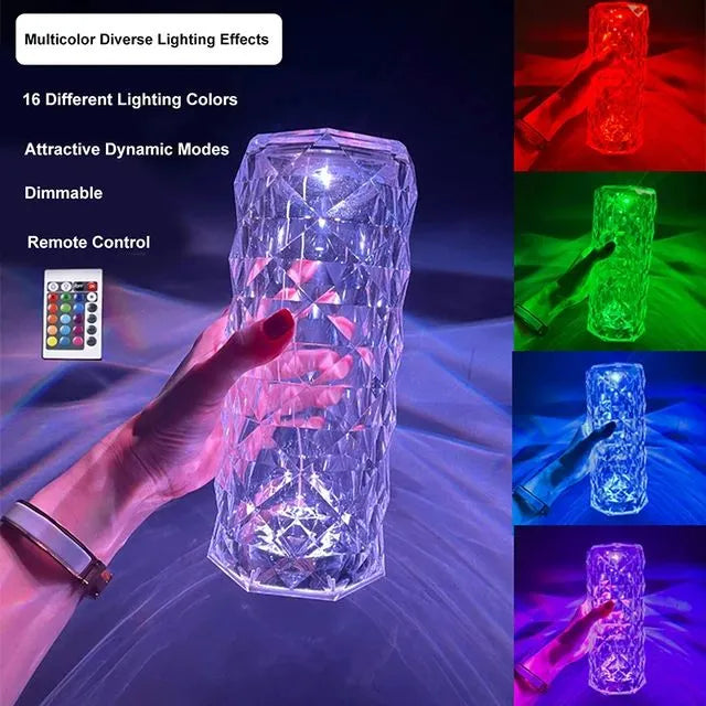 rechargeable crystal lamp