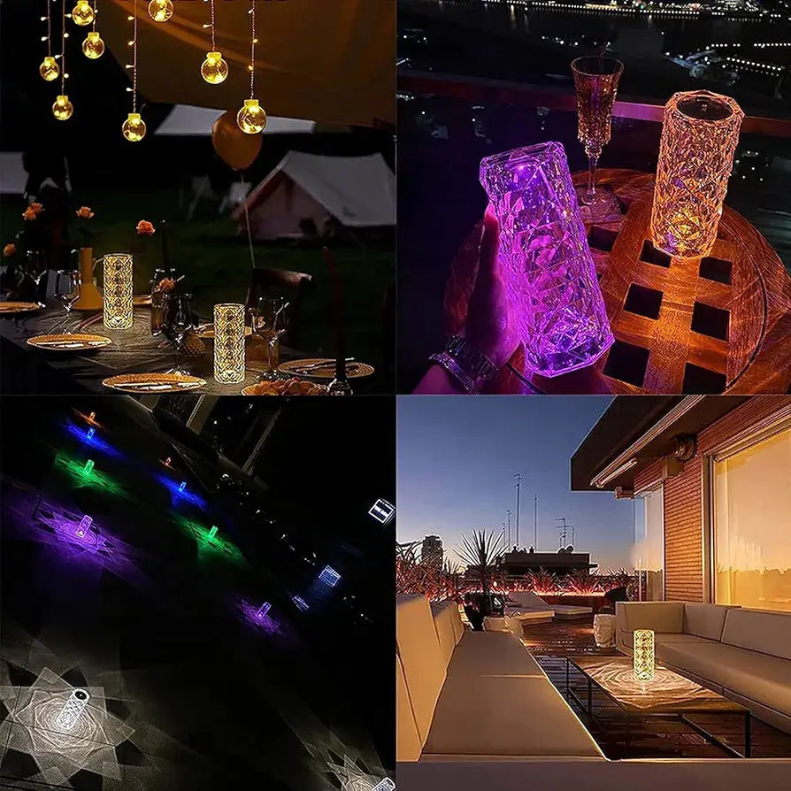 rechargeable crystal lamp
