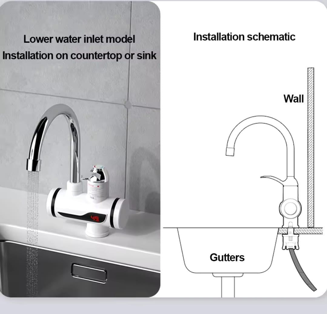 Electric Hot Water Heater Faucet Kitchen