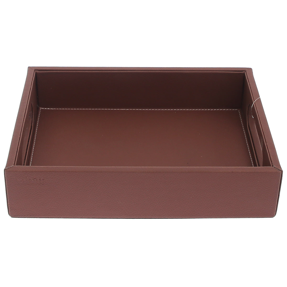 Premium Brown Leatherette Serving Tray