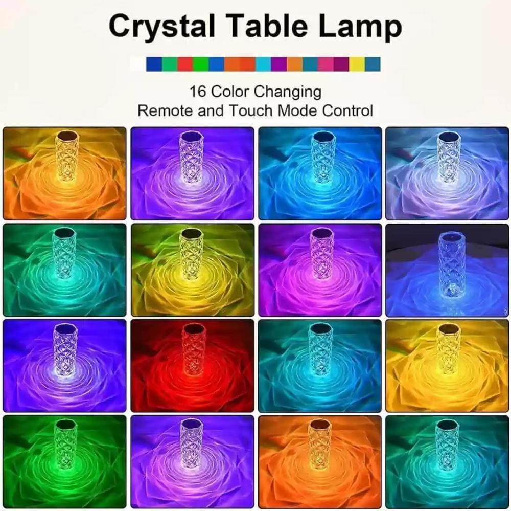 rechargeable crystal lamp